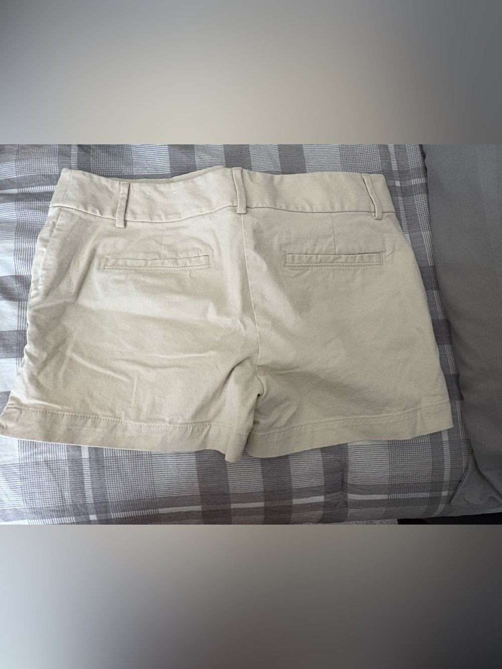 LOFT Beige/Tan Tailored Chino Shorts - Picture 3 of 3